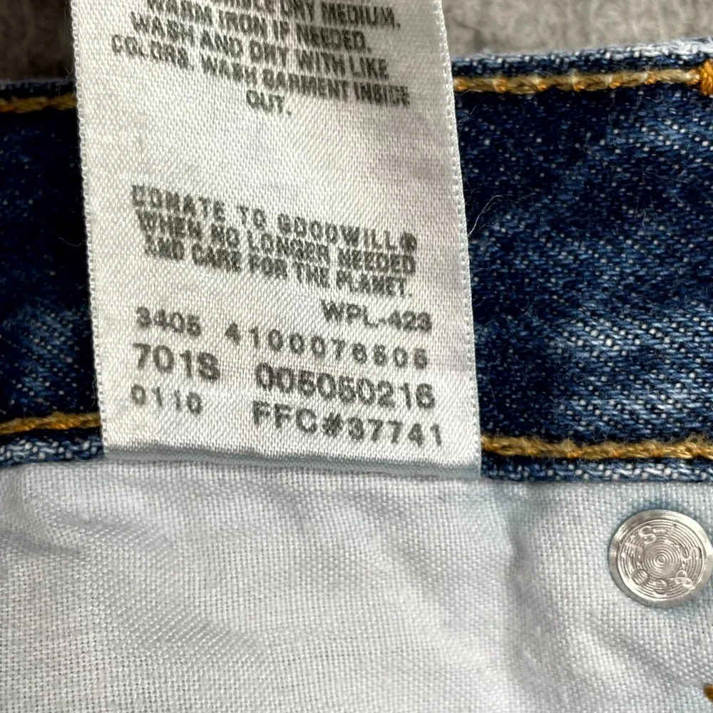 Vintage Levi's 505 Jeans Mens 34x26.5* Straight Fit 90s Workwear Y2K Streetwear - Picture 10 of 14